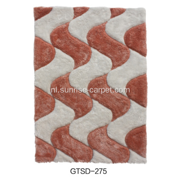 3D elastiek en zijde gemengd met mode ontwerp tapijt